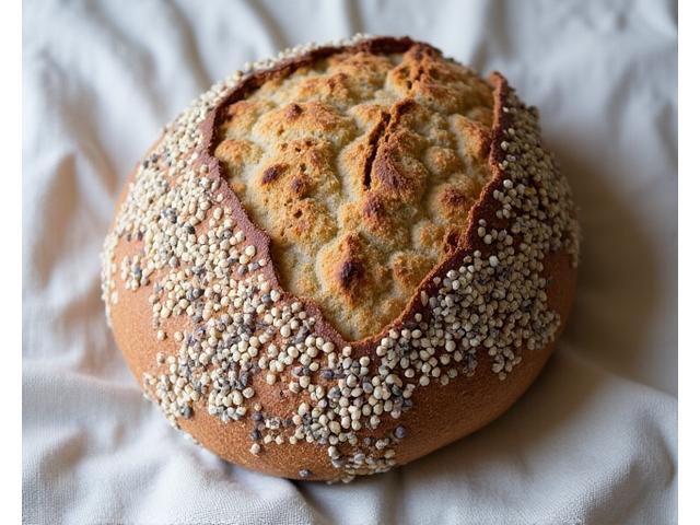 Spelt en zaden zuurdesembrood